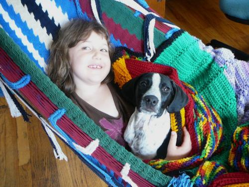 New Puppy in Hammock